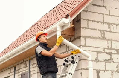 Pose et remplacement de gouttières à Hipsheim